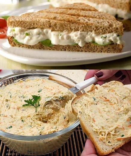 Patê de Frango Cremoso para Sanduíche
